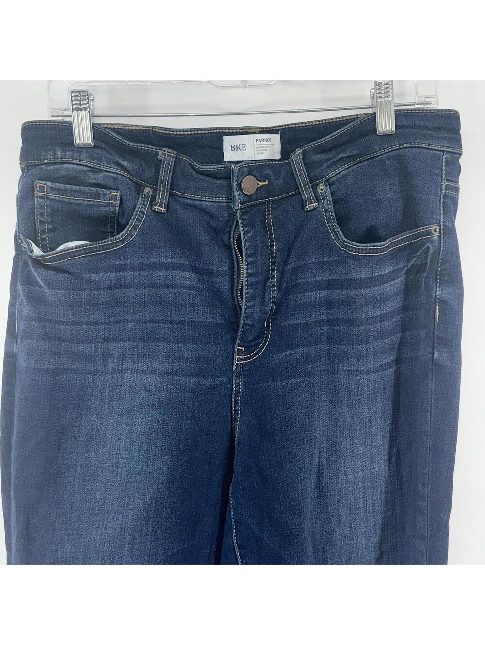 BKE Women's Blue Denim Jeans Pants Dark Wash PARKER High Rise Skinny Size 30
